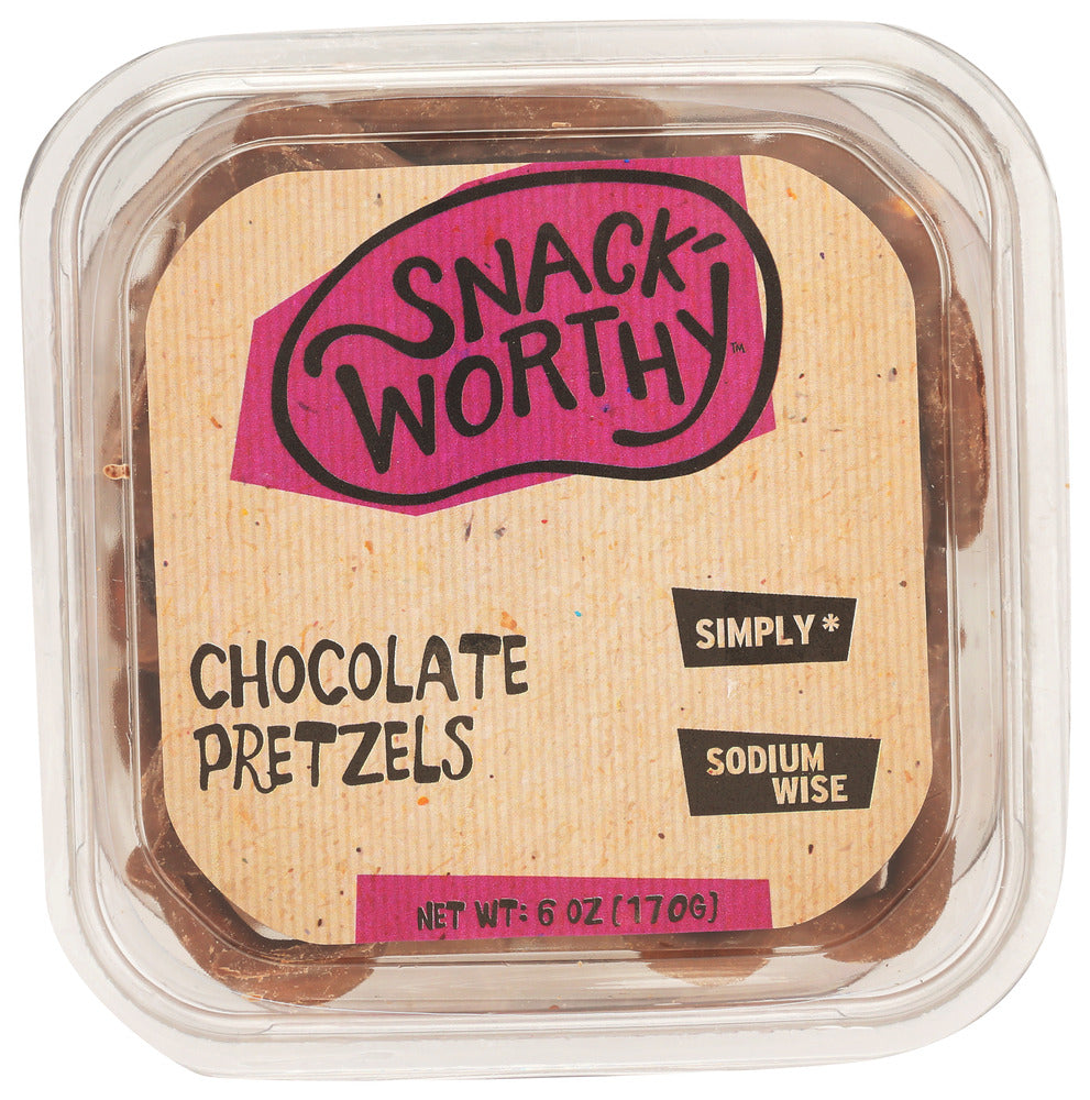Snackworthy Pretzels Chocolate - Pack of 12 - 6 oz