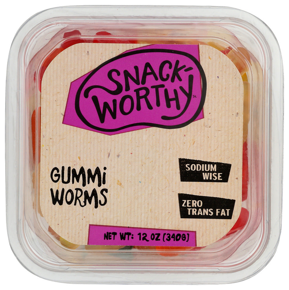 Snack Worthy Gummi Worms - Pack of 12 - 12 OZ