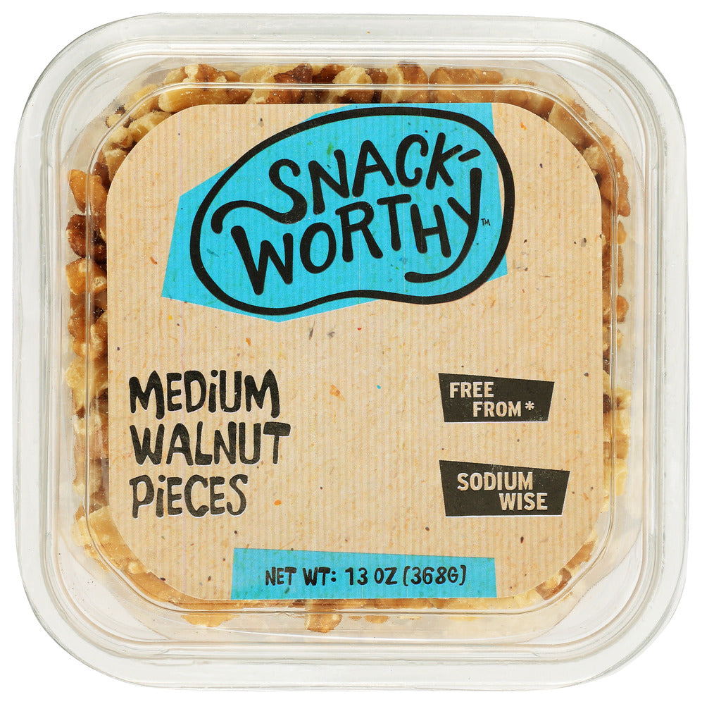 Snackworthy Walnut Medium Pieces - Pack of 12 - 13 oz