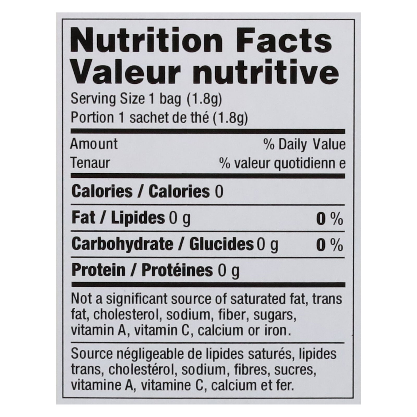 Uncle Lee's Imperial Organic Vanilla Rooibos - 18 Tea Bags