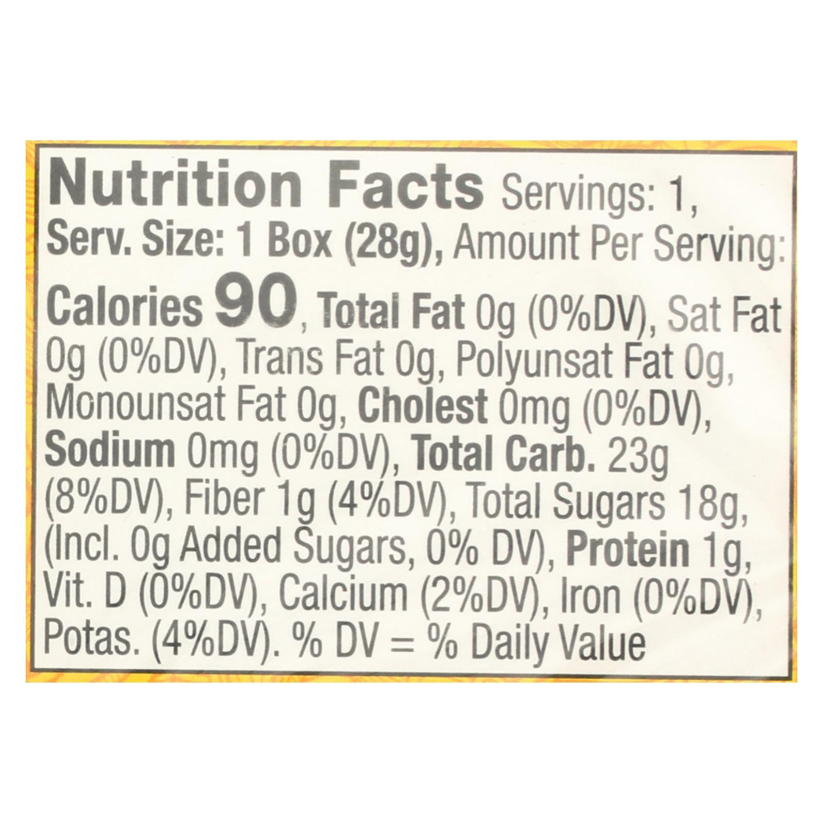 Newman's Own Organics Raisins - Case of 12 - 6/1.0 OZ