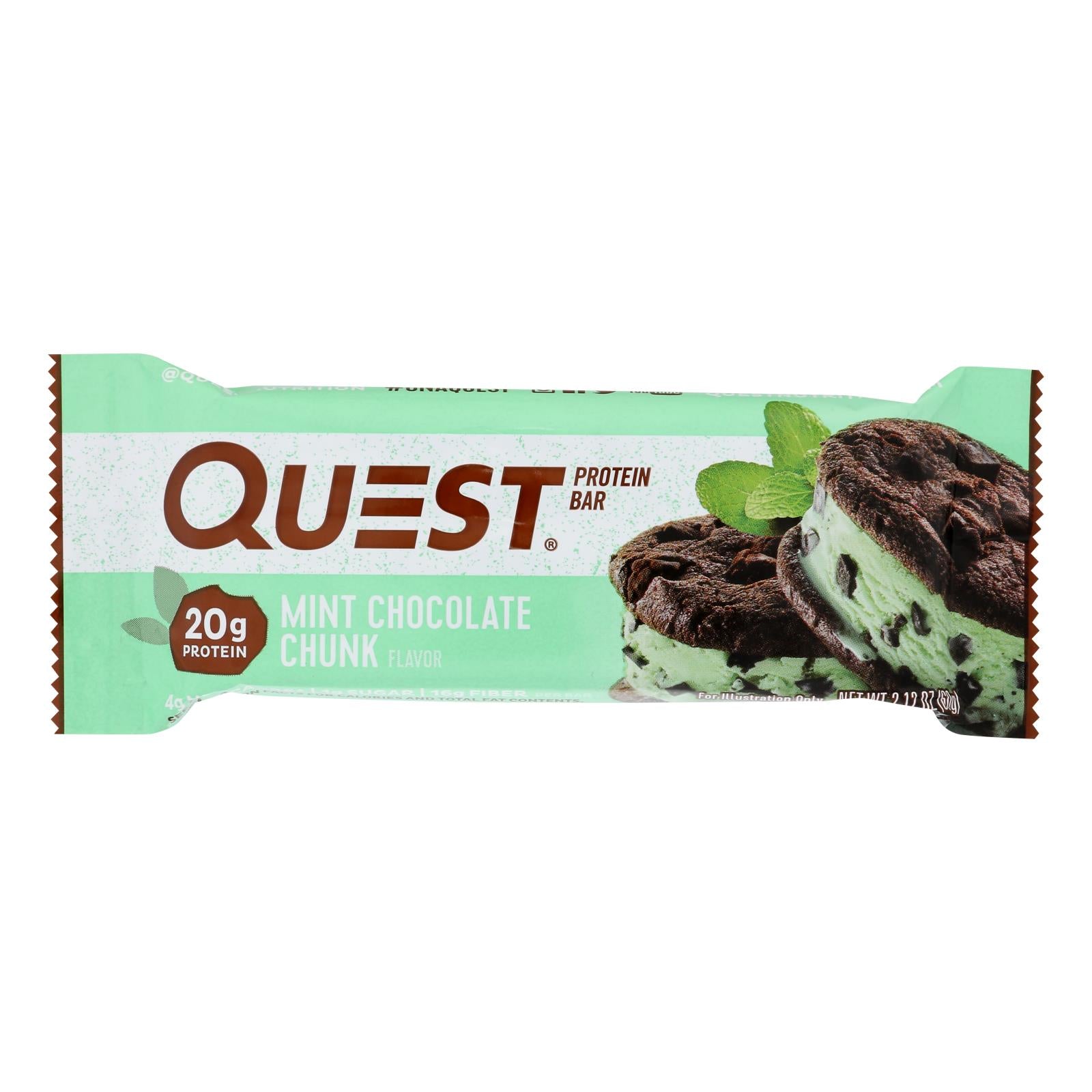 Quest Bar - Mint Chocolate Chunk - 2.12 oz - case of 12