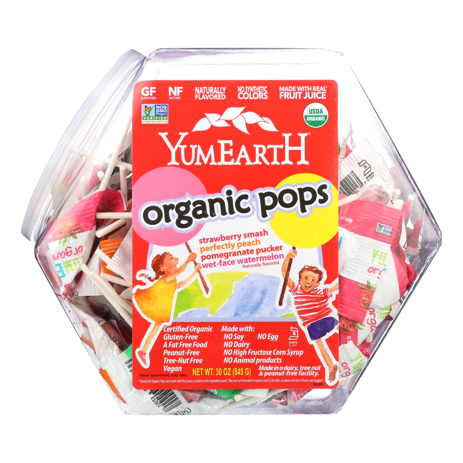 Yumearth Counter Top Assorted Fruit Lollipops Bin - 1 Each - 30 Oz