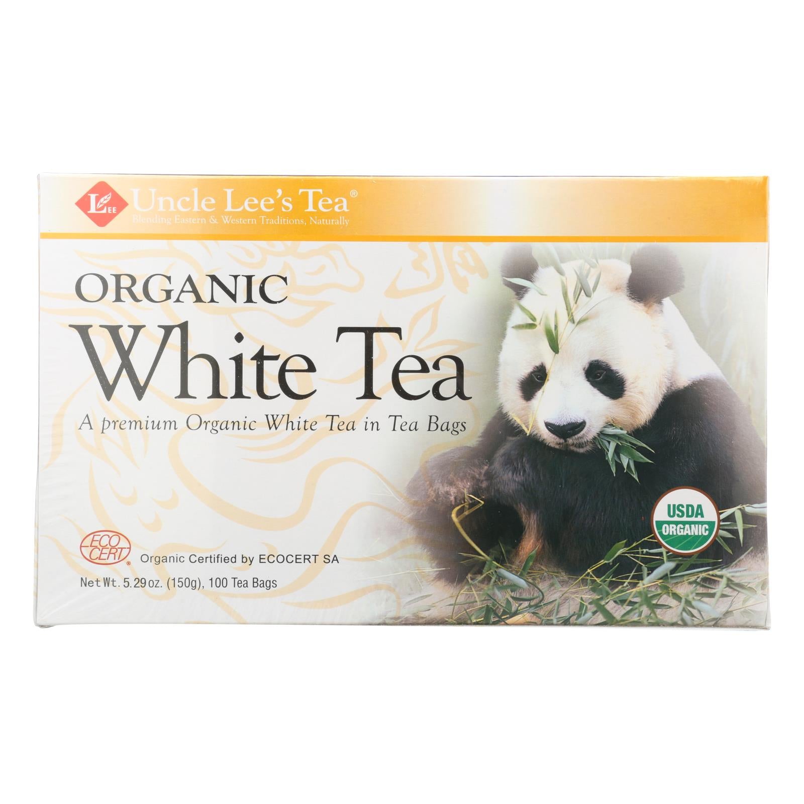 Uncle Lee's Legends Of China Organic White Tea - 100 Tea Bags