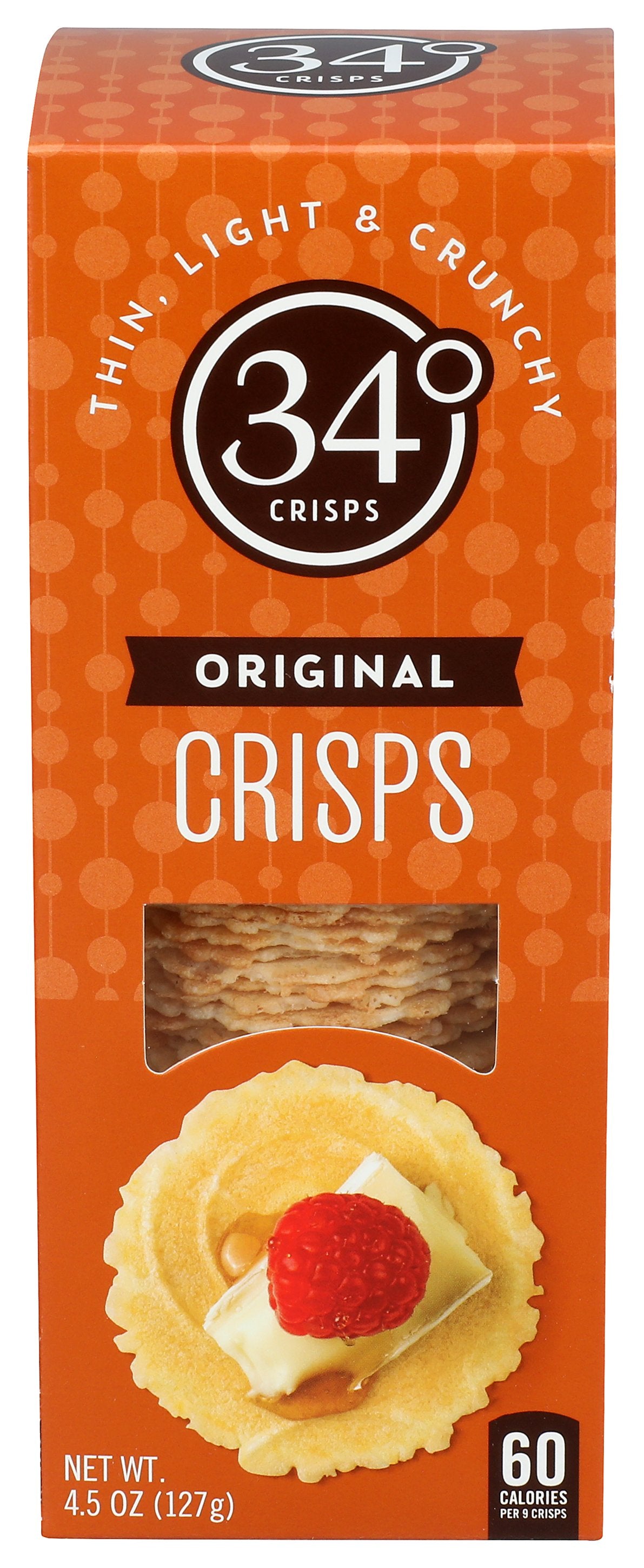 34 DEGREES CRISPBREAD NATURAL - Case of 12