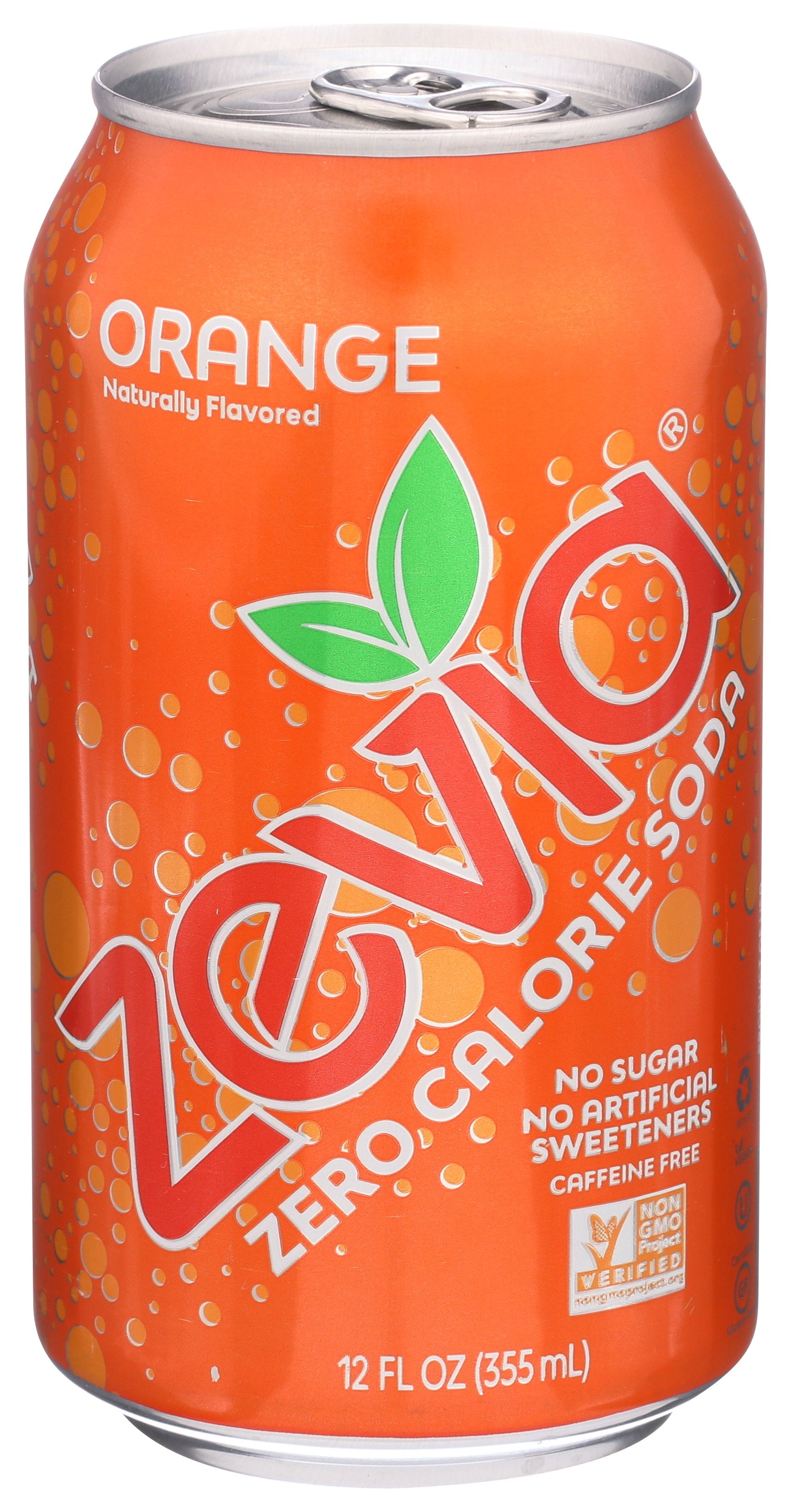 ZEVIA SODA ORANGE NTRL 6PK - Case of 4