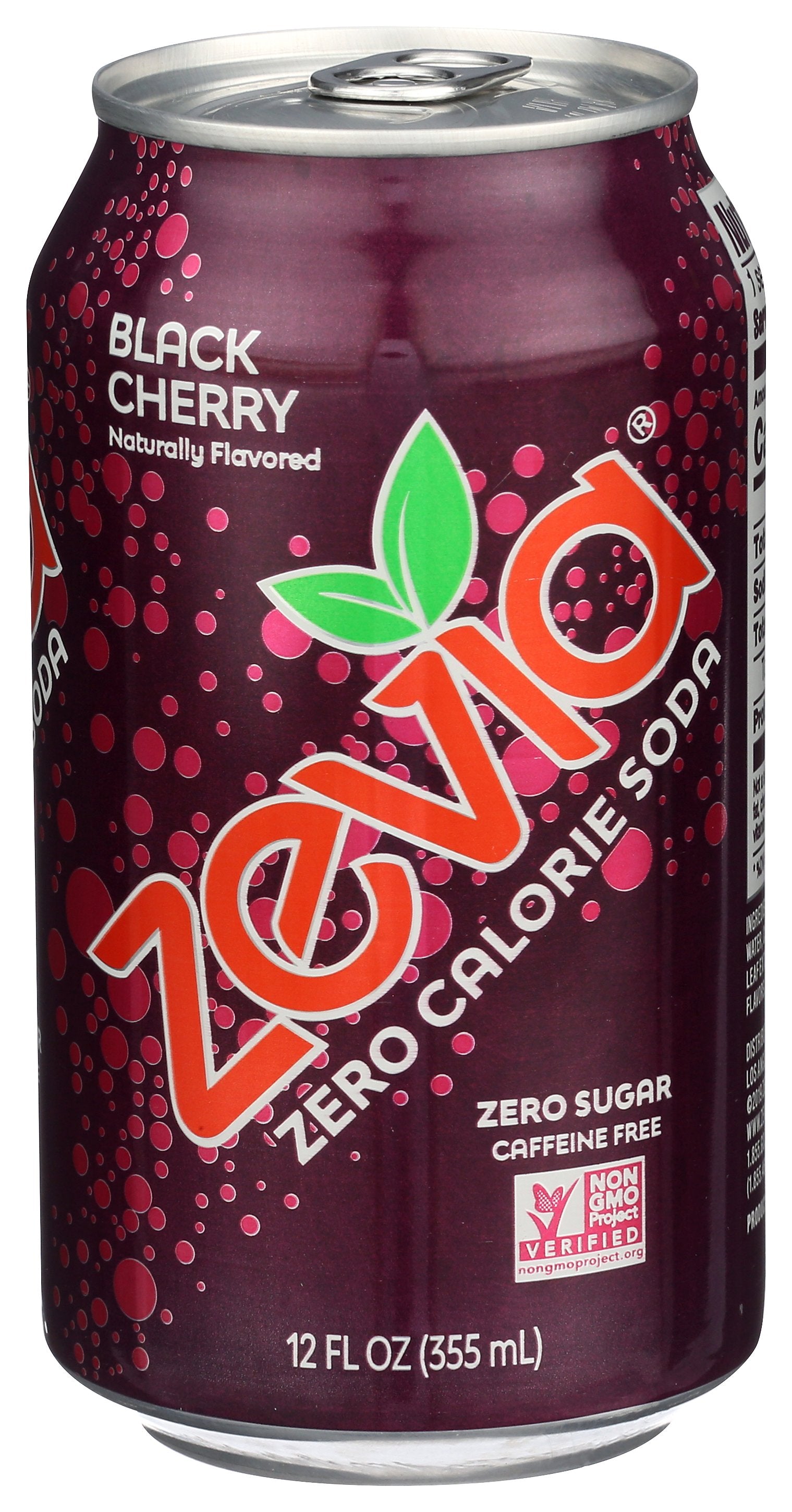 ZEVIA SODA BLK CHRY ZERO NTRL 6PK - Case of 4