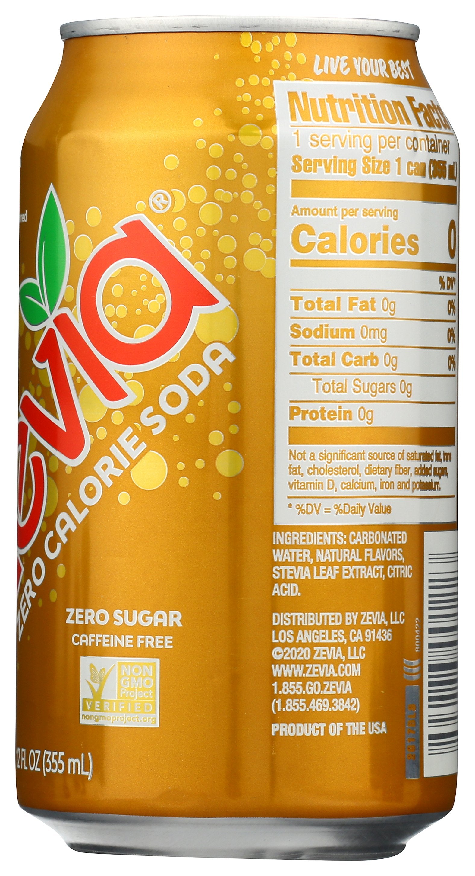 ZEVIA SODA CREAM 6PK - Case of 4