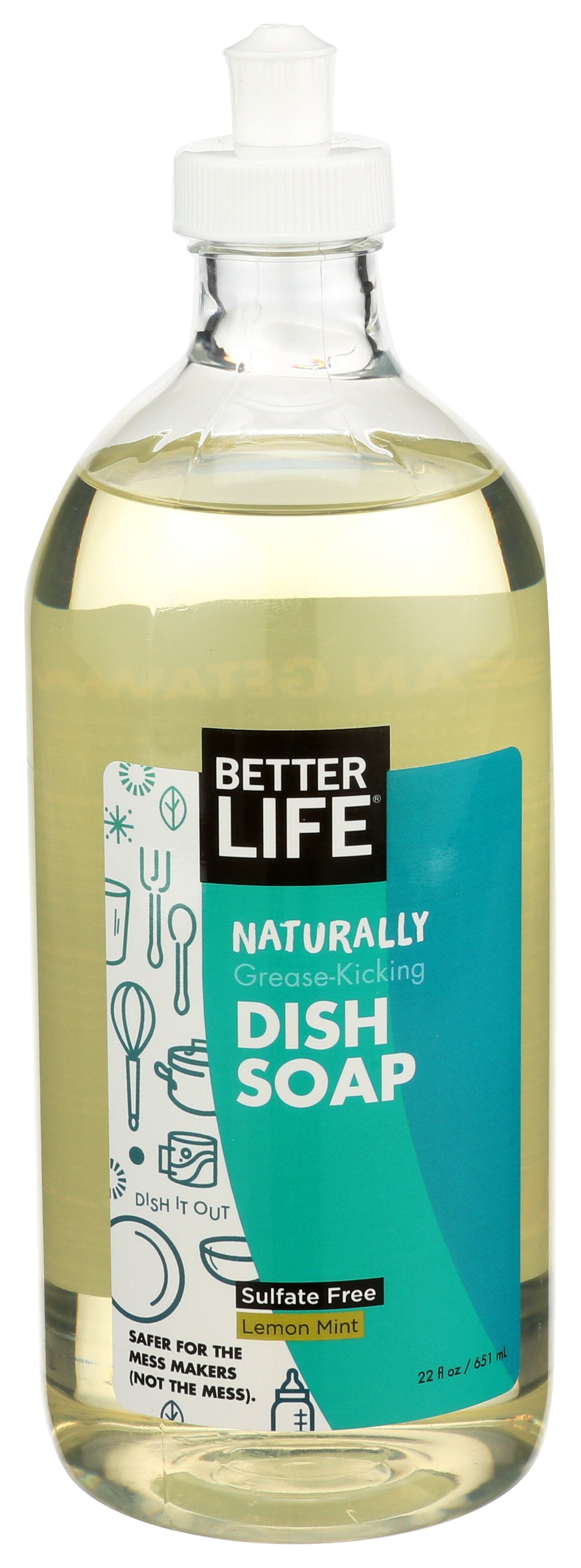 BETTER LIFE DISH SOAP LEMON MINT - Case of 6
