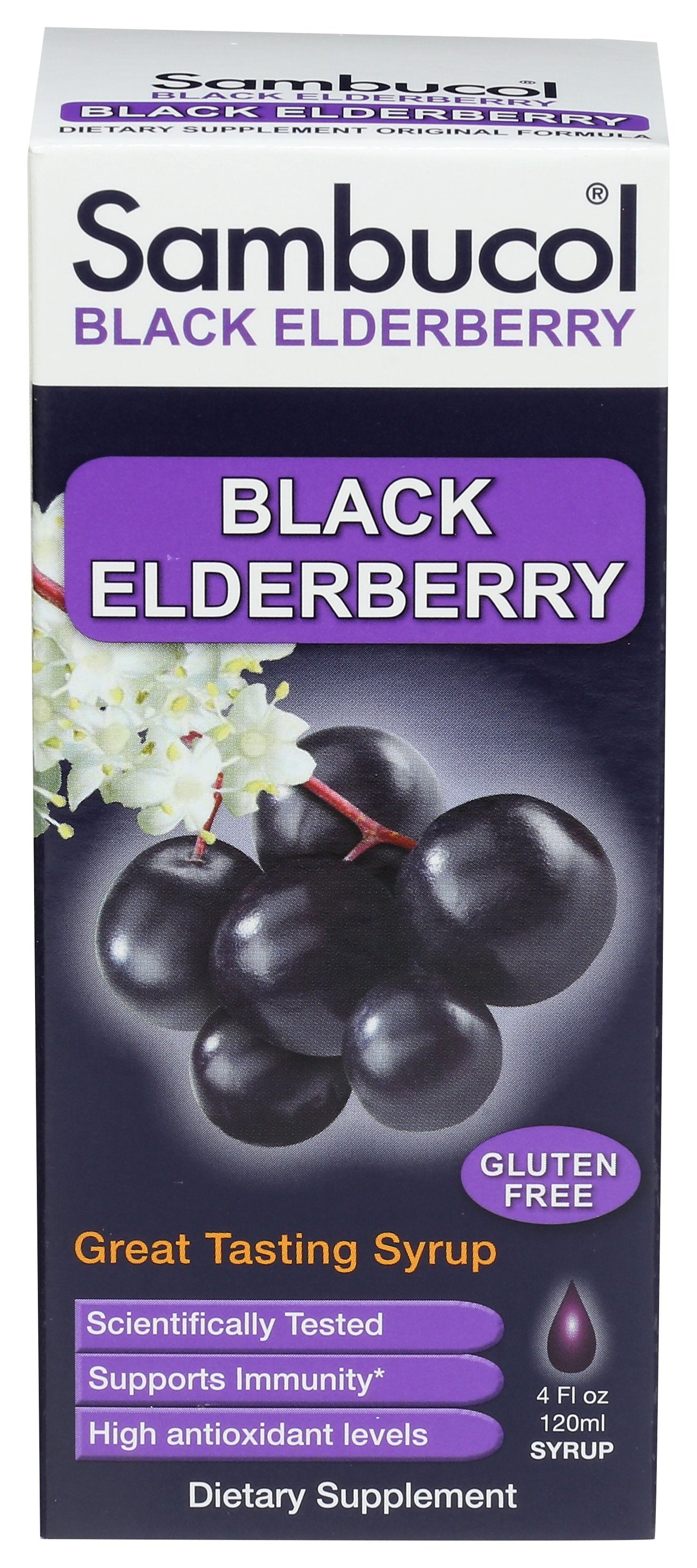 SAMBUCOL IMMUNE SPPRT BLK ELDRBRY ORG S - Case of 4