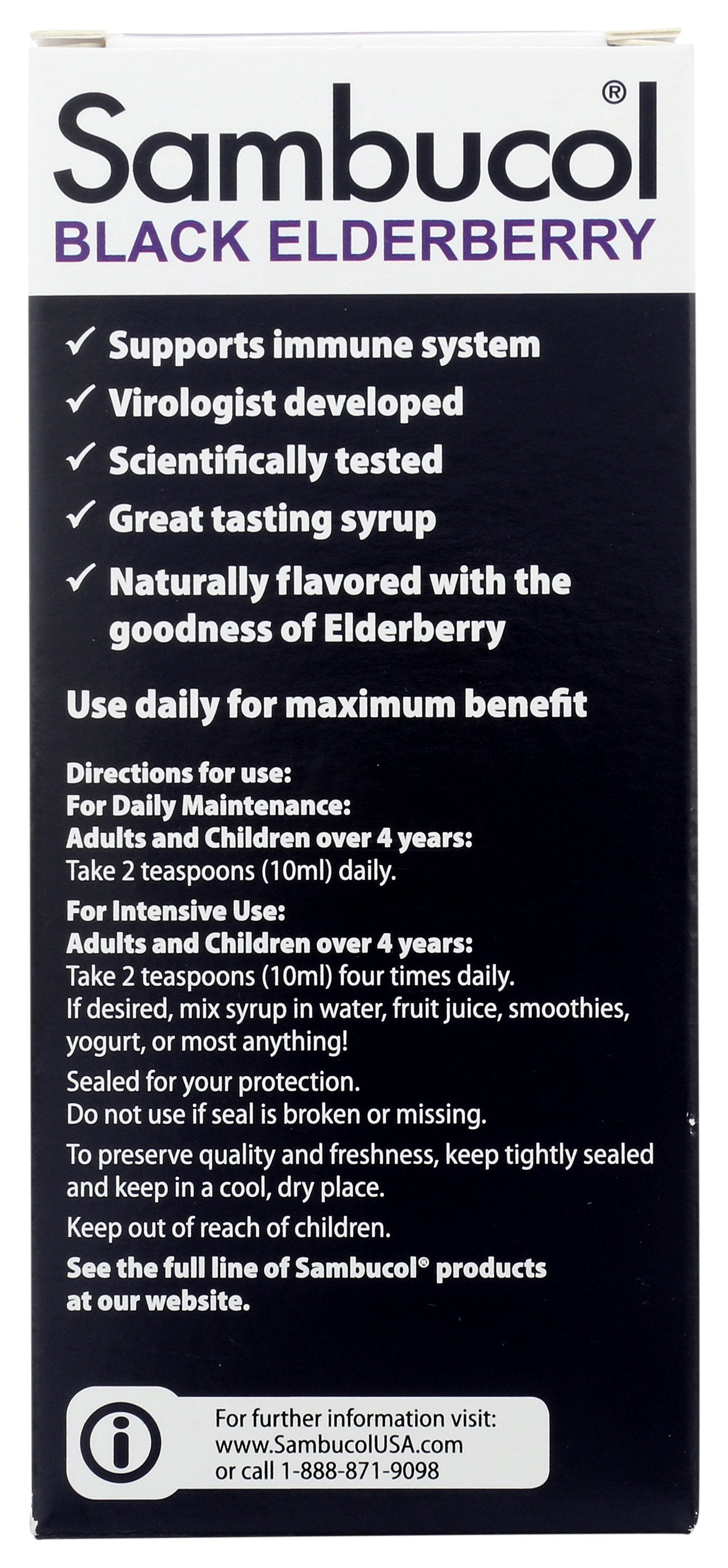 SAMBUCOL SYRUP BLK ELDERBERRY ORIG - Case of 3