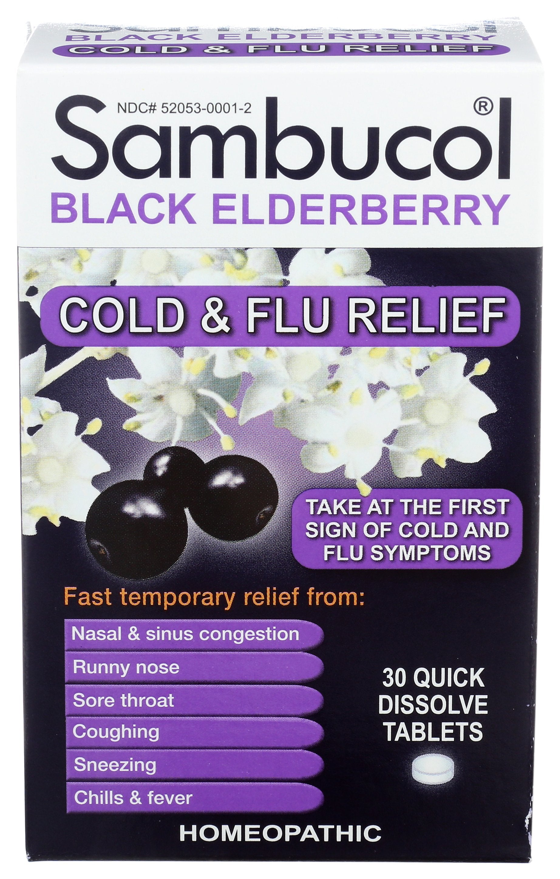SAMBUCOL COLD FLU ELDRBRY - Case of 3