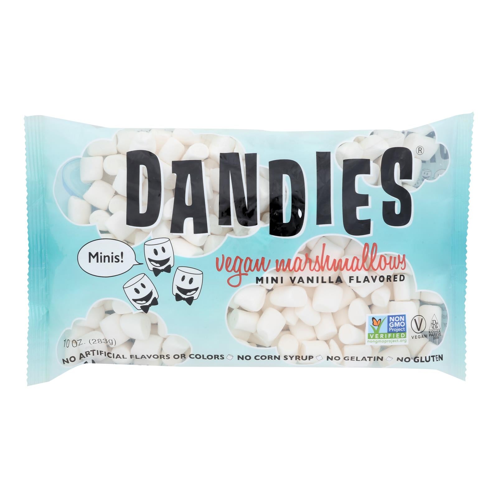 Dandies - Air Puffed Mini Marshmallows - Classic Vanilla - Case Of 12 - 10 Oz.