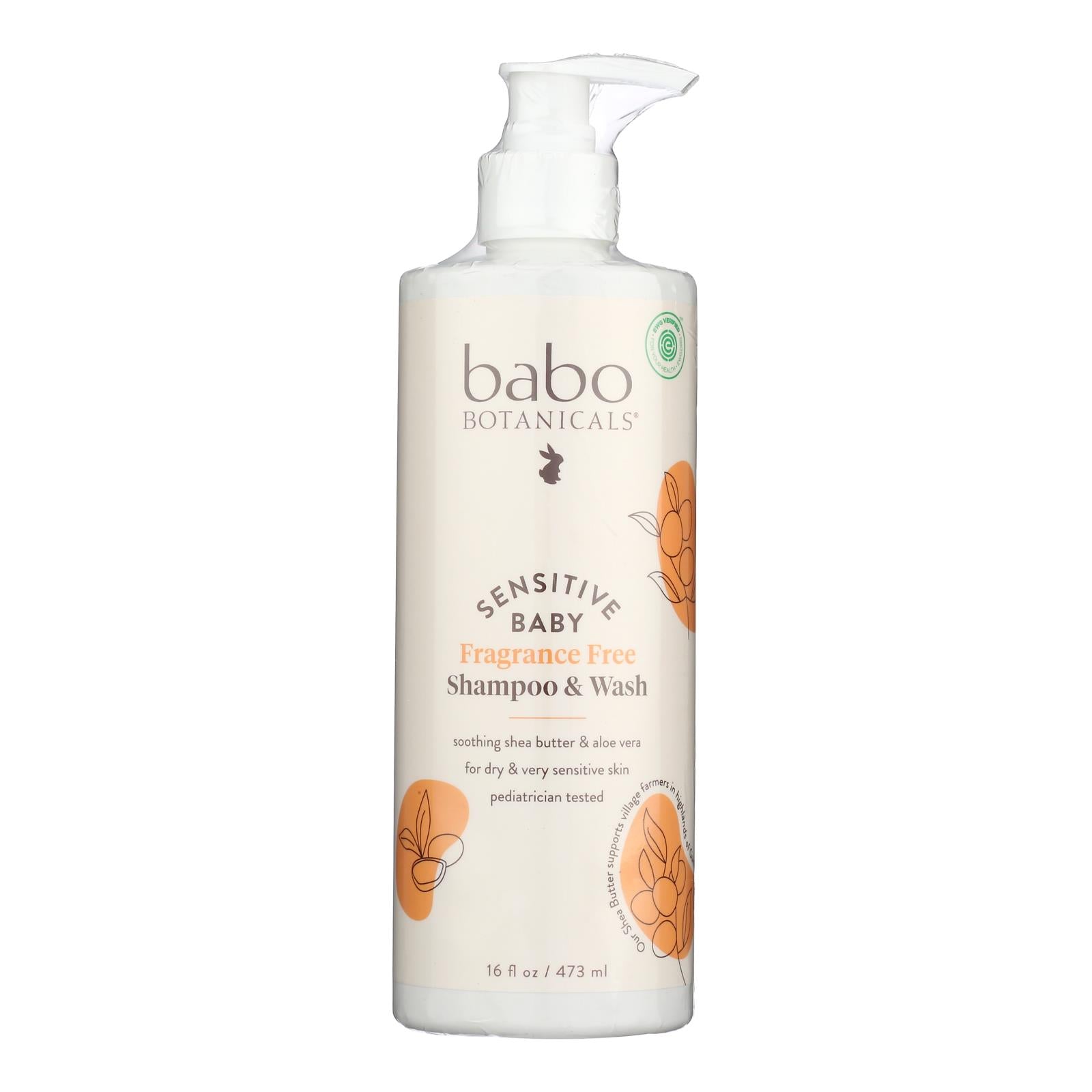 Babo Botanicals - Body Wash - Fragrance Free - 1 Each - 16 Fl Oz.