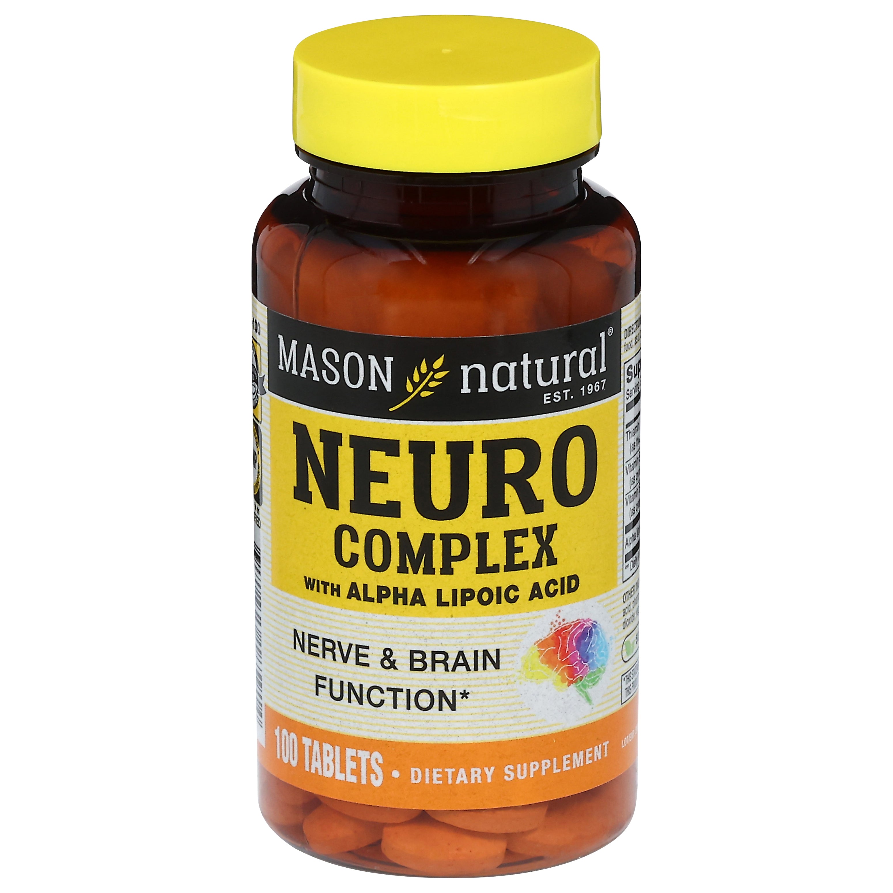 Mason Natural Neuro Complex with Alpha Lipoic Acid 100 Tablets - Case of 1