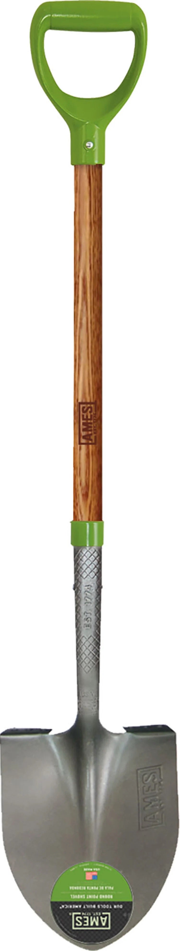Ames Round Point Shovel Ergo D Handle