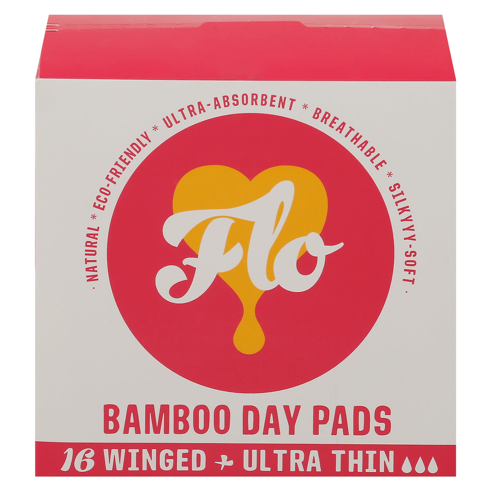 Flo - Pads Day Bamboo W/wings - CS of 8-16 CT