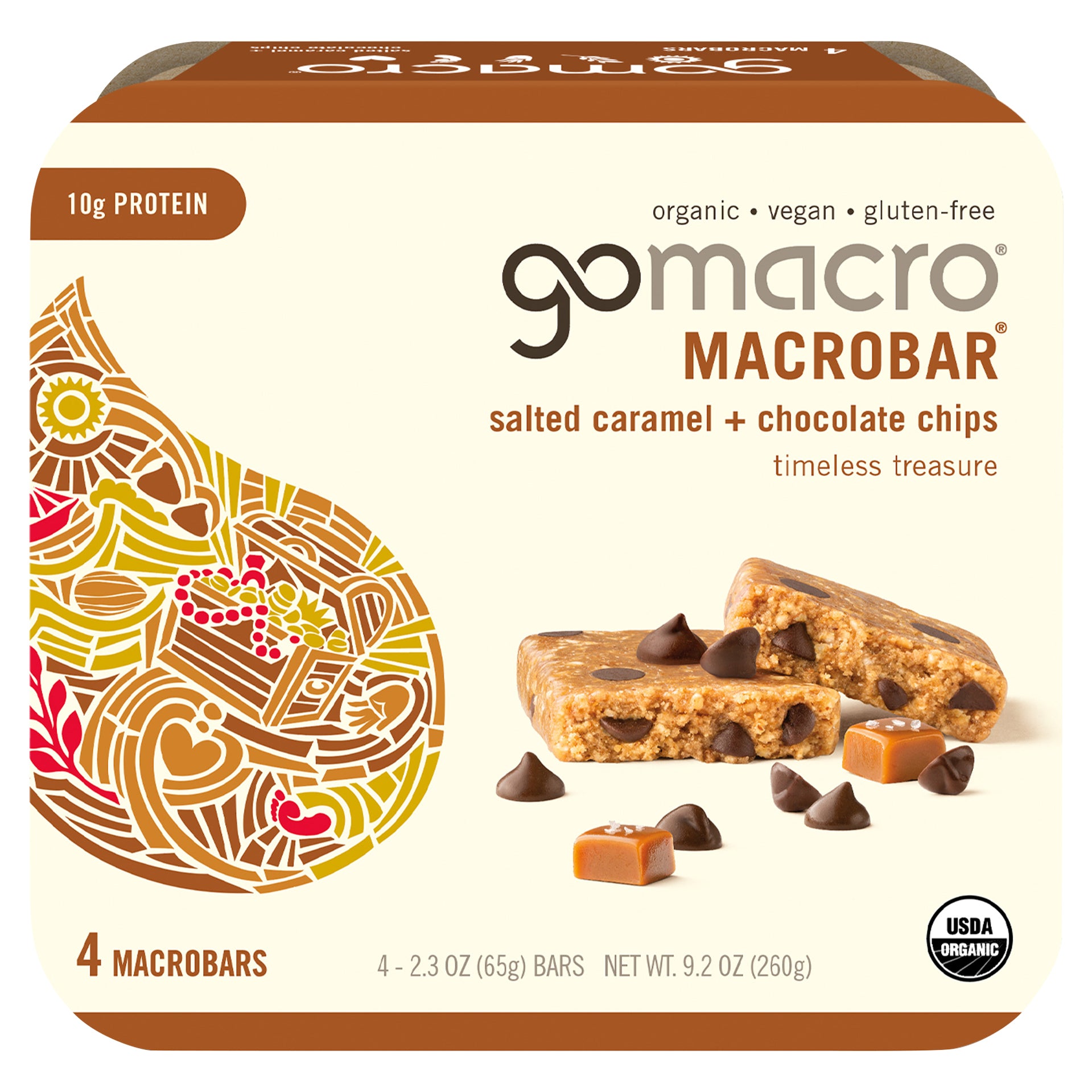 Salted Caramel + Chocolate Chips MacroBar 4ct Multipack - Case of 7