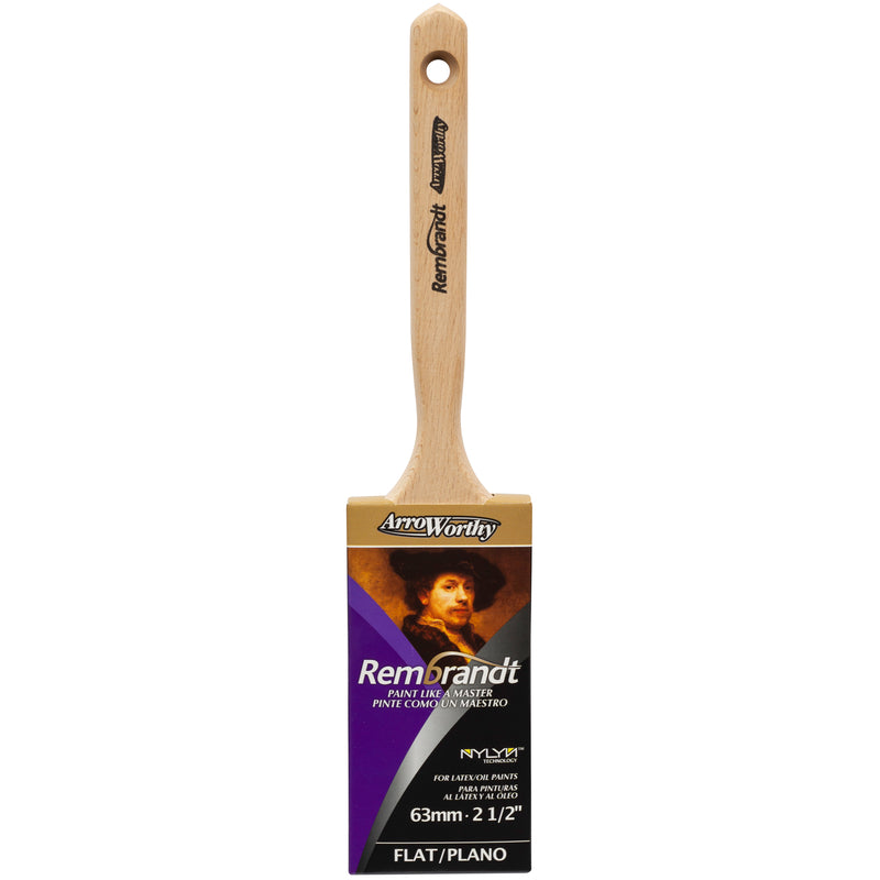 ARROWORTHY - ArroWorthy Rembrandt 2-1/2 in. Medium Stiff Flat Paint Brush
