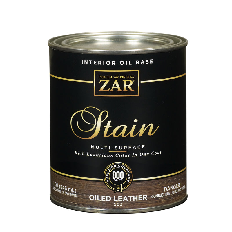 ZAR - ZAR Semi-Transparent Oiled Leather Oil-Based Polyurethane Wood Stain 1 qt - Case of 4