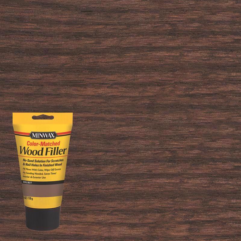 MINWAX - Minwax Color-Matched Walnut Wood Filler 6 oz