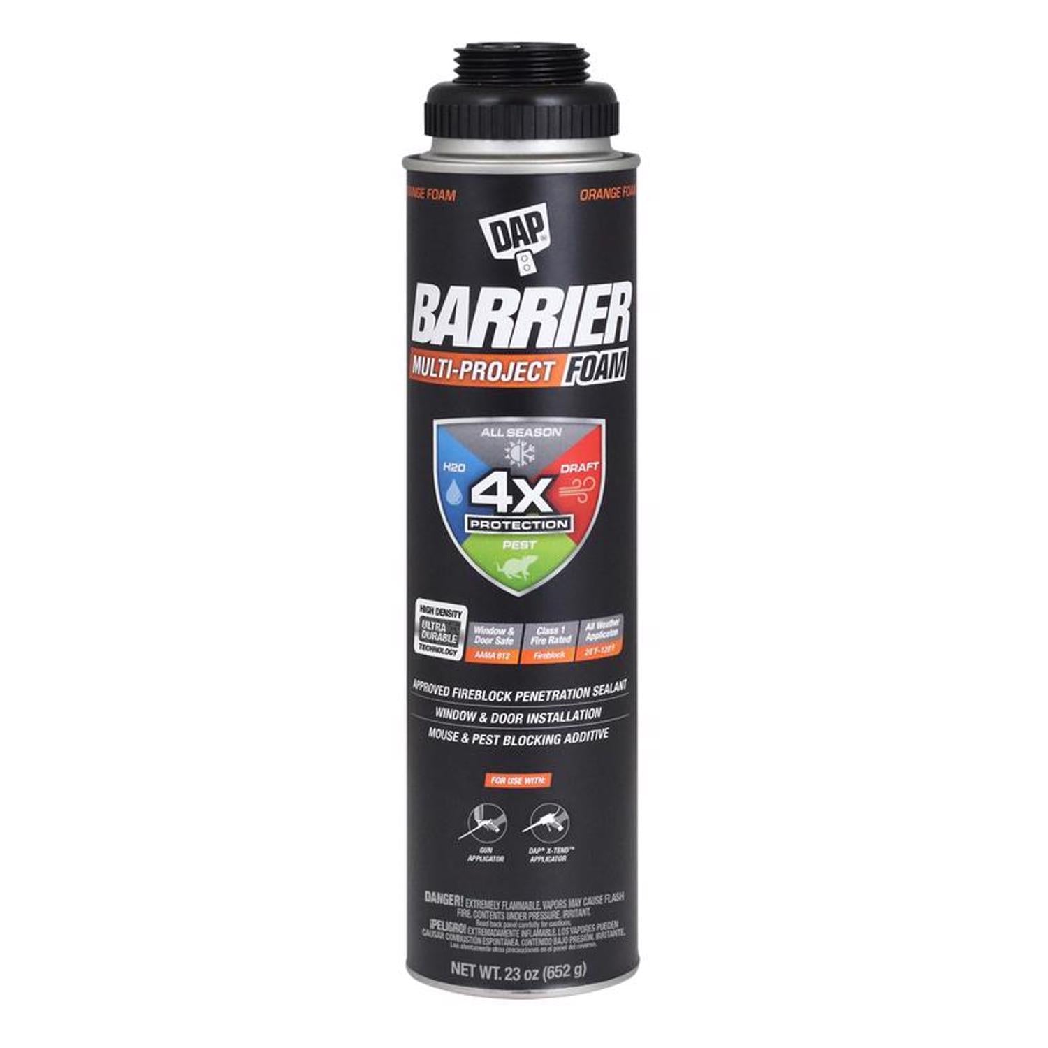 DAP Barrier Foam Orange Polyurethane Foam Multipurpose Barrier Foam 23 oz - Case of 12