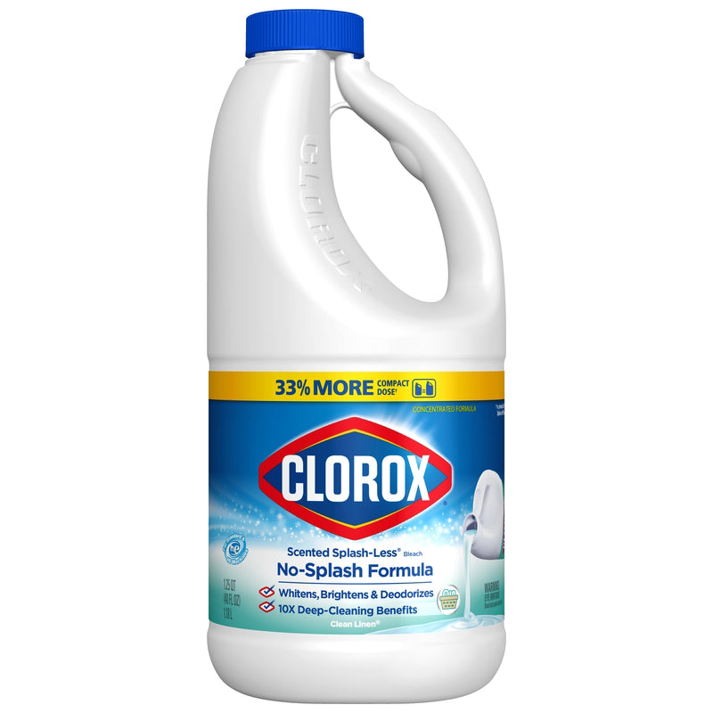 CLOROX - Clorox Splash-Less Clean Linen Scent Bleach 40 oz - Case of 6