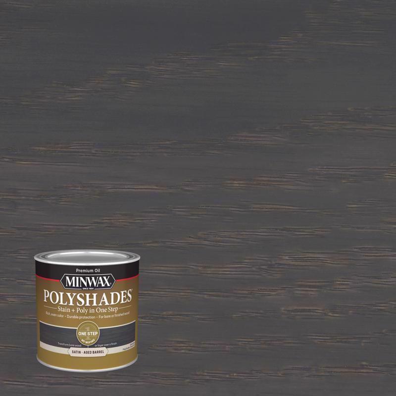 MINWAX Minwax PolyShades SemiTransparent Satin Aged Barrel Stain/Po