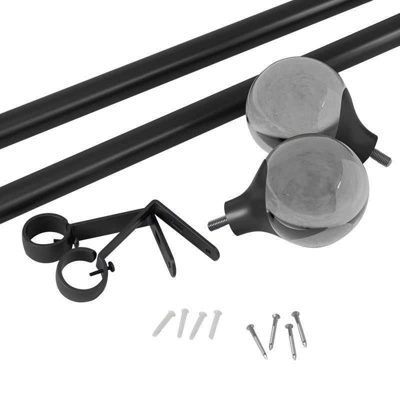 UMBRA - Umbra Orba Matte Black Curtain Rod 36 in. L X 72 in. L - Case of 2