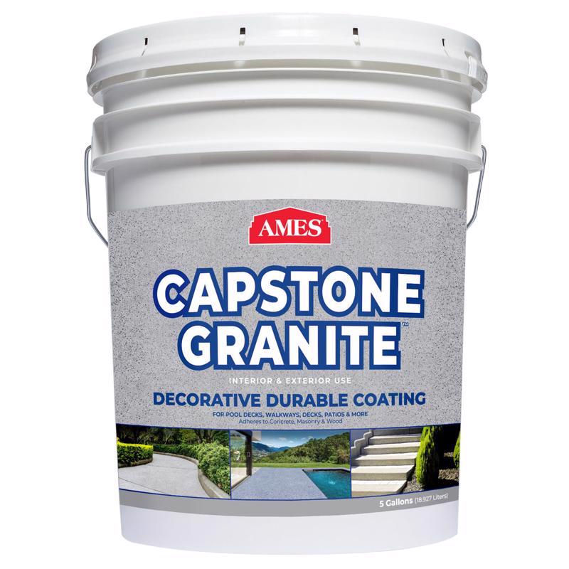 AMES - AMES Capstone Granite Gloss Shoreline Water-Based Acrylic Concrete Floor Paint 5 gal