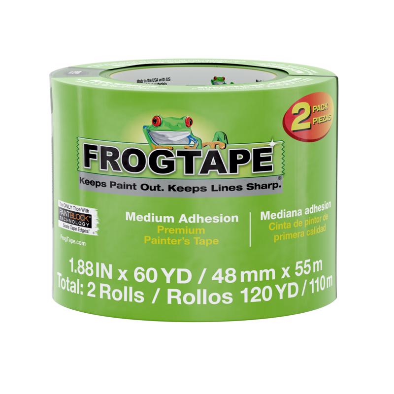 SHURTAPE - Shurtape FrogTape 1.88 in. W X 60 yd L Green Medium Strength Painter's Tape 2 pk