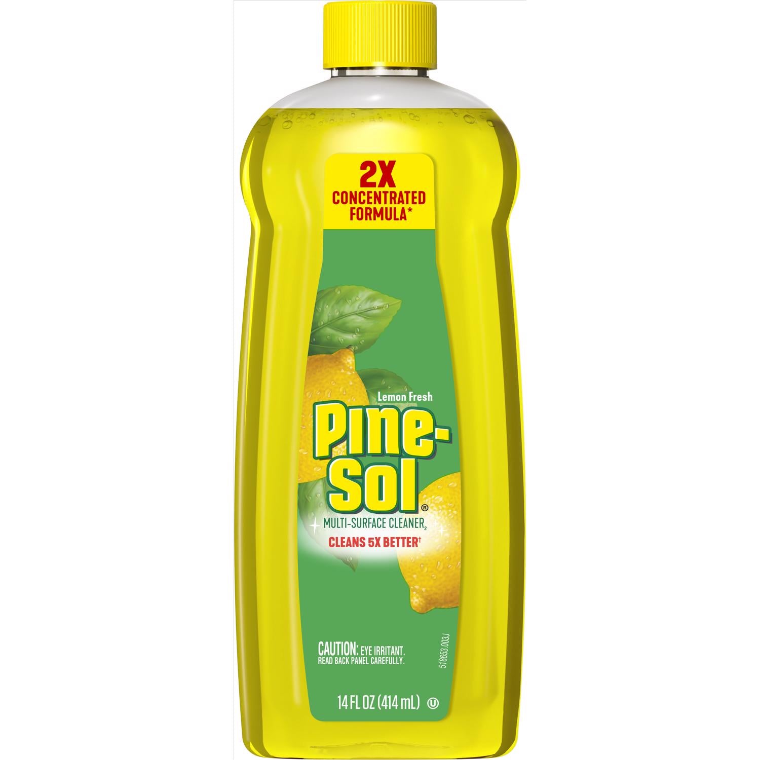 Pine-Sol Lemon Scent Concentrated All Purpose Cleaner Liquid 14 fl. oz. - Case of 12