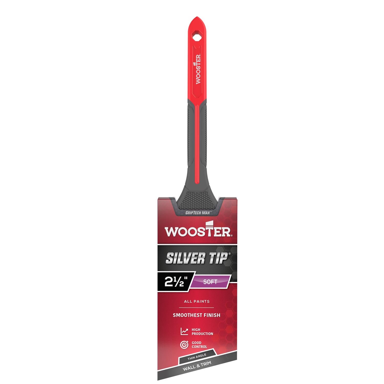 Wooster Silver Tip 2-1/2 in. Soft Thin Angle Paint Brush - Case of 6