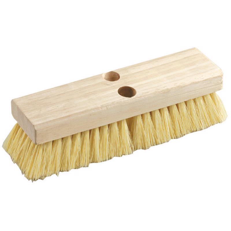 DQB - DQB 10 in. W Medium Bristle Wood Handle Scrub Brush