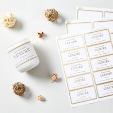 Avery® Labels with Metallic Gold Borders, 2" x 4" , 100 (6541)