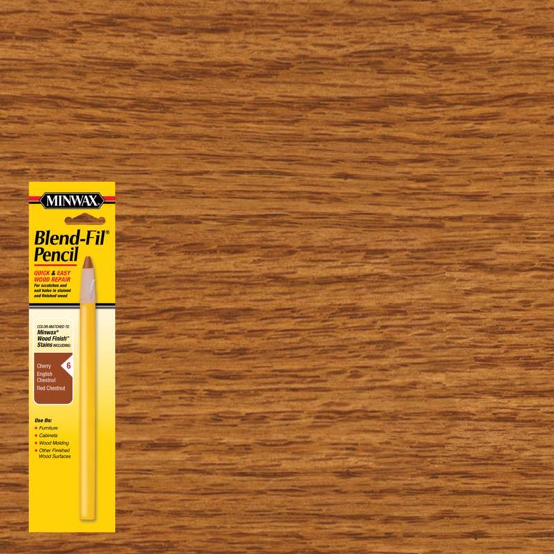 MINWAX - Minwax Blend-Fil No.6 Cherry, English Chestnut, Red Chestnut Wood Pencil 0.8 oz