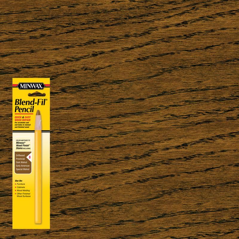 MINWAX - Minwax Blend-Fil No.8 Dark Walnut, Driftwood, Early American Wood Pencil 0.8 oz