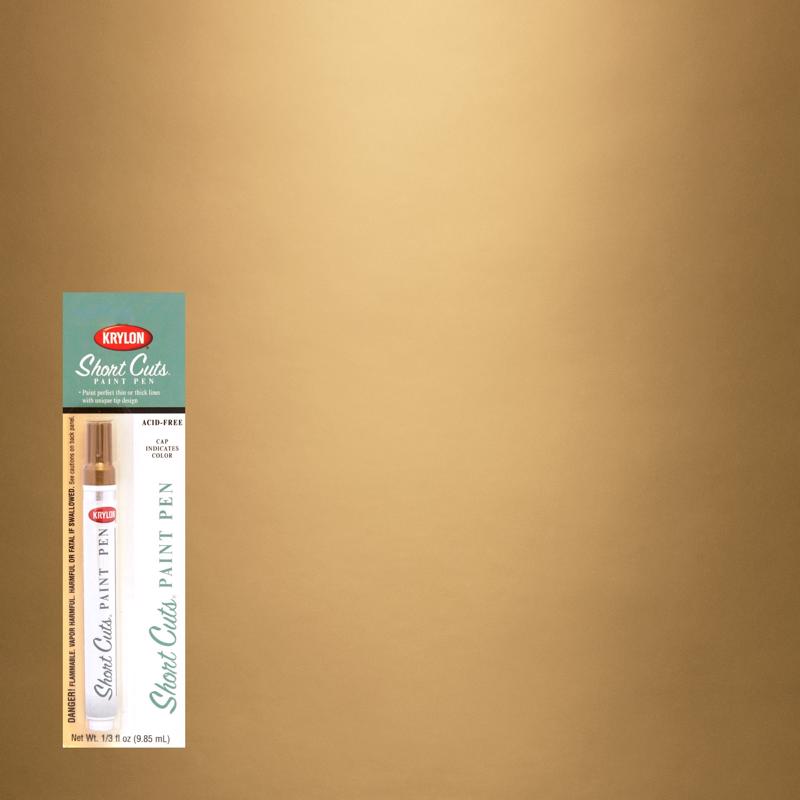 KRYLON - Krylon Short Cuts Gold Leaf Paint Pen Interior 0.33 oz - Case of 6