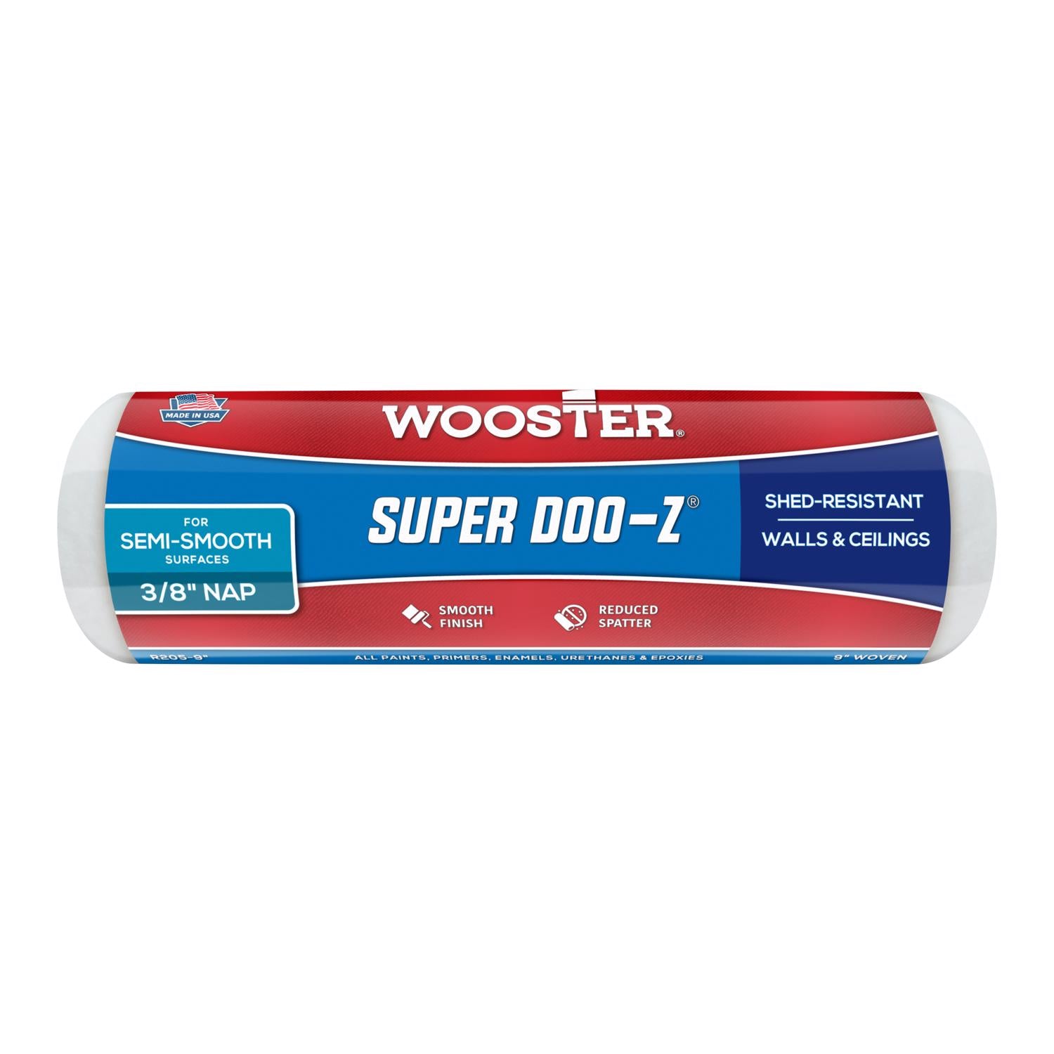 Wooster Super Doo-Z Fabric 9 in. W X 3/8 in. Regular Paint Roller Cover 1 pk - Case of 12