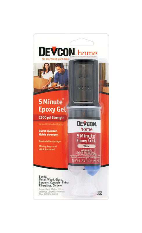 DEVCON - Devcon 5 Minute High Strength Epoxy Gel 0.84 oz - Case of 6