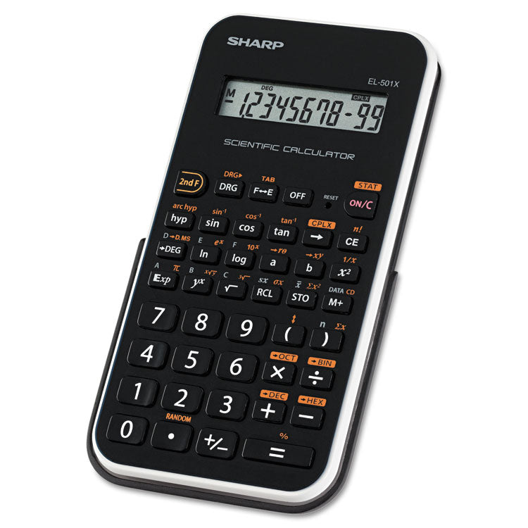 Sharp - EL-501XBWH Scientific Calculator, 10-Digit LCD