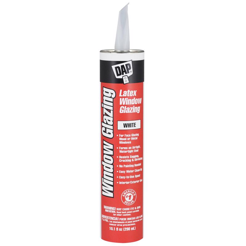 DAP - DAP White Latex Window Glazing 10.1 oz - Case of 12