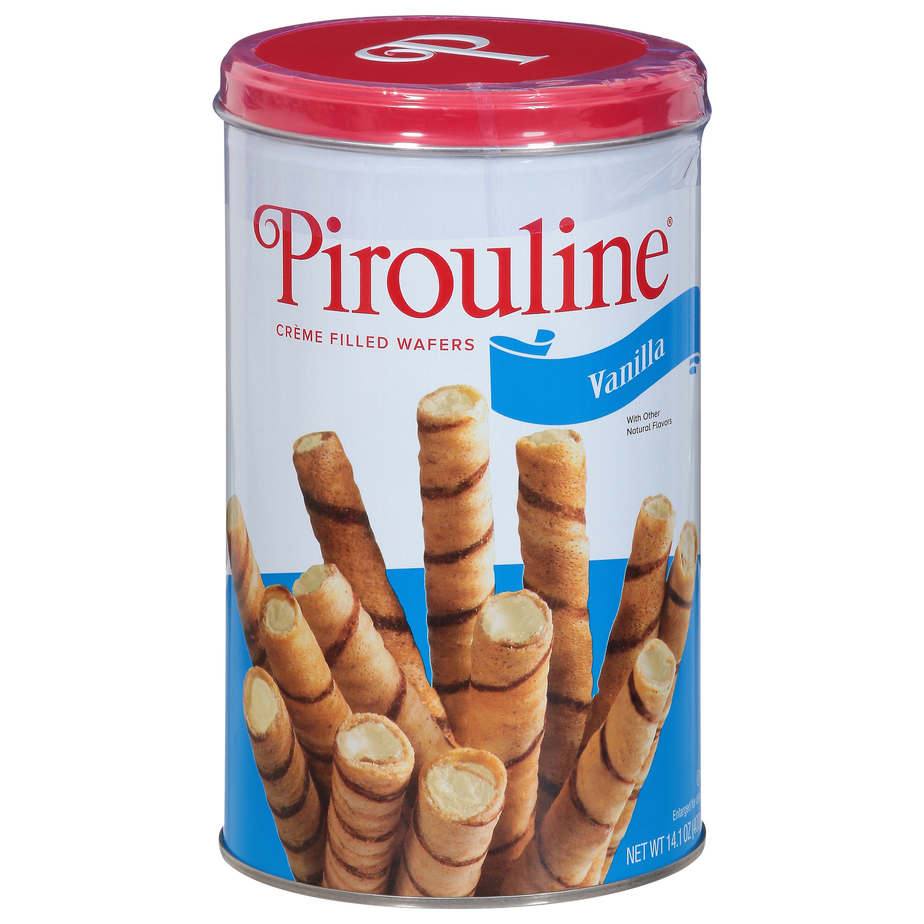 Pirouline Vanilla Creme Filled Wafers 14.1 oz - Case of 6