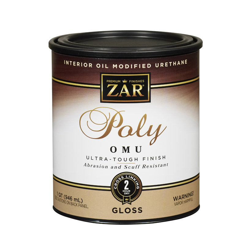ZAR - ZAR Ultra Max Gloss Clear Water-Based Polyurethane 1 qt - Case of 4