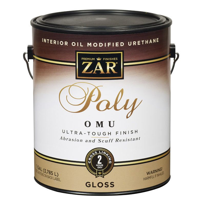 ZAR - ZAR Ultra Max Gloss Clear Water-Based Polyurethane 1 gal - Case of 2