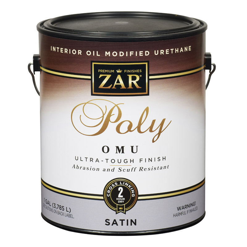 ZAR - ZAR Ultra Max Satin Clear Water-Based Polyurethane 1 gal - Case of 2