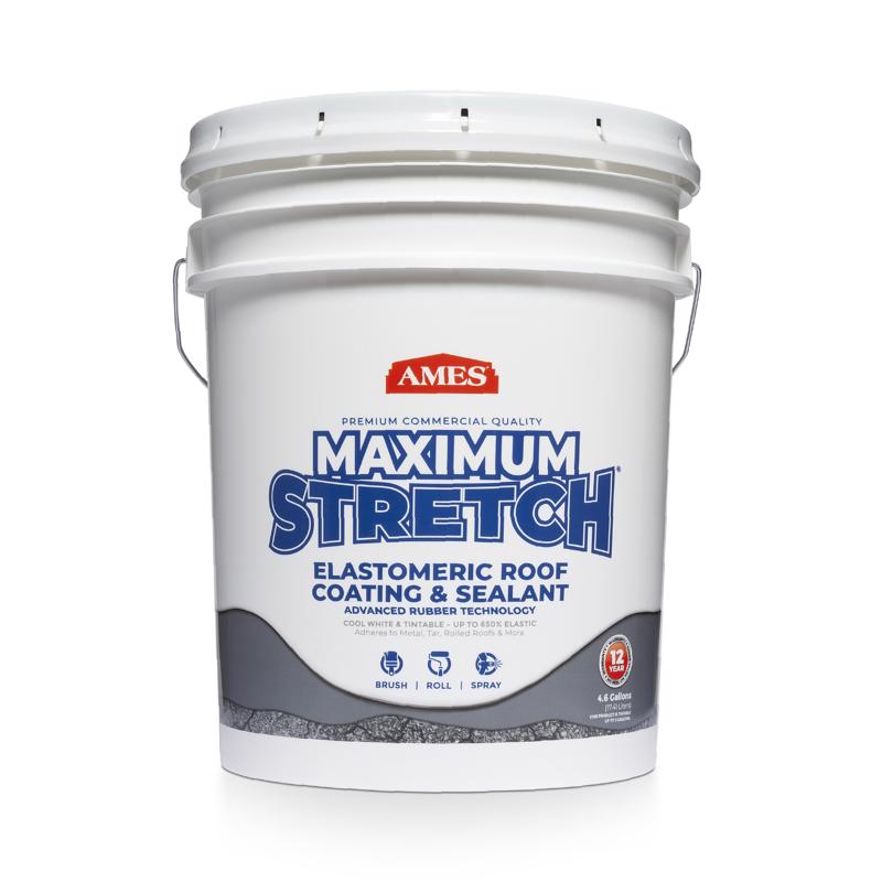 AMES - AMES Maximum Stretch Bright White Acrylic Elastomeric Roof Coating