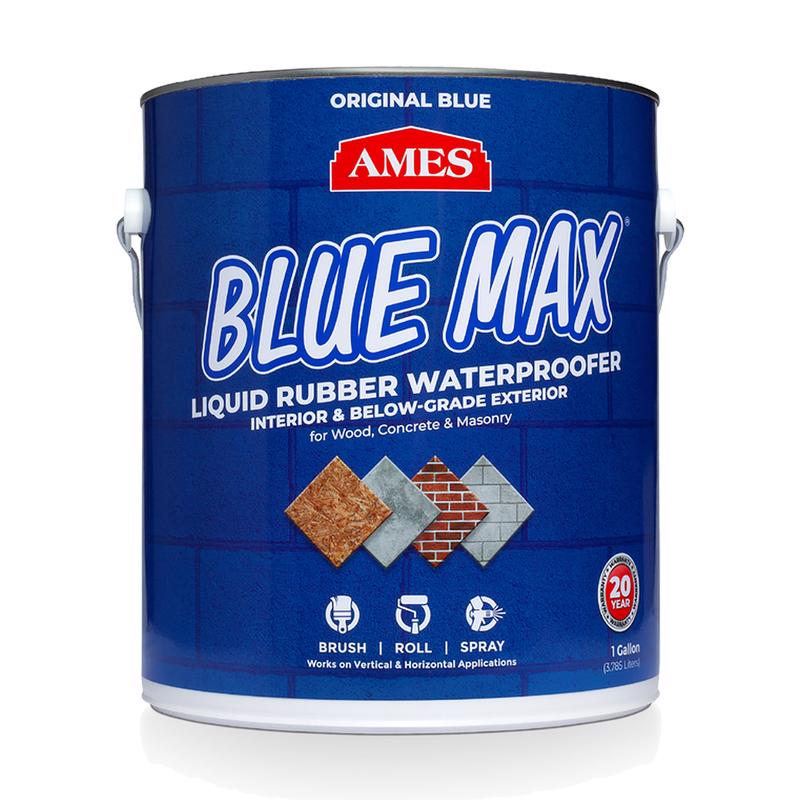 AMES - AMES Blue Max Liquid Rubber Blue Waterproof Coating 1 gal - Case of 4