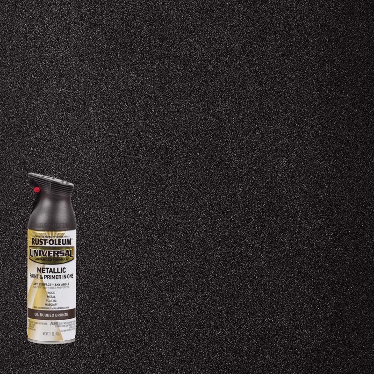 Rust-Oleum Universal Metallic Oil Rubbed Bronze Metallic Spray Paint 11 oz - Case of 6