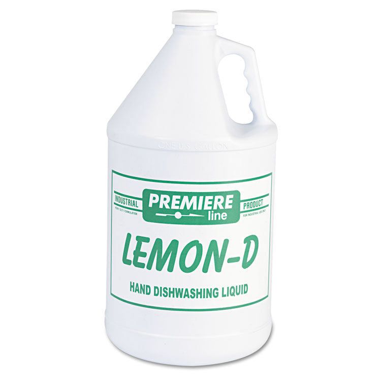 Kess - Lemon-D Dishwashing Liquid, Lemon, 1 gal, Bottle, 4/Carton